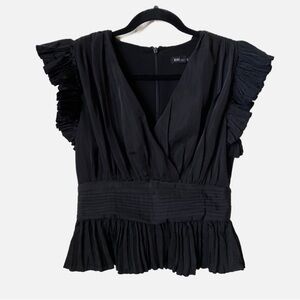 Express ruffled peplum top size medium new with tags